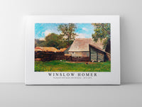 winslow homer - Farmyard with Ducks and Chickens-1872-1873