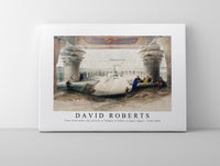 David Roberts - View from under the portico of Temple of Edfou in upper Egypt-1796-1864