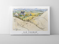 Jan Toorop - View from the dunes on Koog in Texel (1917)