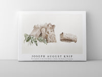 Joseph August Knip - Five Capitals in the Villa Mattei in Rome, The Baths of Caracalla and Two Capitals from the Villa Mattei in Rome (ca. 1809–1812)