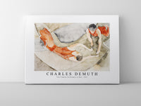 Charles demuth - Two Trapeze Performers in Red-1917