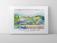 Charles demuth - Mountain with Red House-1913