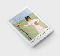 Edward Penfield - Woman reaching for birds 1894