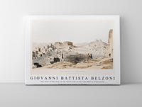 Giovanni Battista Belzoni - The Town of Bacchus on the North side of the Lake Moeris illustration from the kings tombs in Thebes 1778-1823