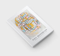 Piet Mondrian - Composition with Oval in Color Planes II 1914