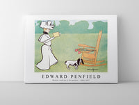 Edward Penfield - Woman reading in the garden 1890-1907