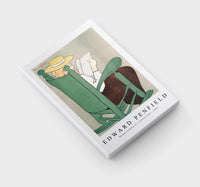 Edward Penfield - Woman reading in a rocking chair 1899