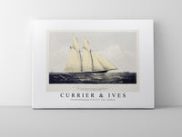 Currier & Ives - Chromolithograph of R.T.Y.C. Schr. Cambria