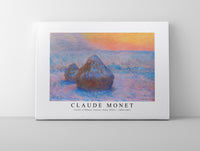 Claude Monet - Stacks of Wheat, Sunset, Snow Effect 1890-1891