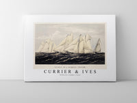 Currier & Ives - Yachts on a summer cruise