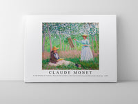 Claude Monet - In the Woods at Giverny, Blanche Hoschedé at Her Easel with Suzanne Hoschedé Reading 1887