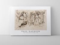 Paul Gauguin - Angel, Peacock, and Three Tahitians 1902