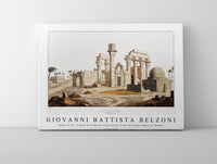 Giovanni Battista Belzoni - Ruins of the Temple at Erments illustration from the kings tombs in Thebes 1778-1823