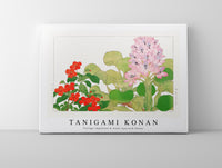Tanigami Konan - Vintage impatiens & water hyacinth flower