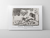 Paul Gauguin - Te arii vahine—opoi (Woman with Mangos—Tired), from the Suite of Late Wood-Block Prints 1898-1899