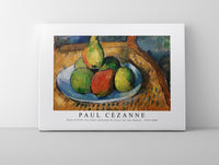 Paul Cezanne - Plate of Fruit on a Chair (Assiette de fruits sur une chaise) 1879-1880