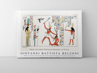 Giovanni Battista Belzoni - Plate 14  Group from the interior of the northern Temple of Ybsambul illustration from the kings tombs in Thebes 1778-1823