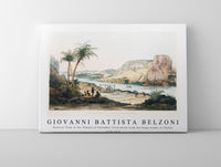 Giovanni Battista Belzoni - Exterior View of the Temple of Ybsambul illustration from the kings tombs in Thebes by Giovanni Battista Belzoni 1778-1823