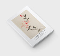 Katsushika Hokusai - Large Pink Blossom on a Stem with Three Additional Buds 1830-1850