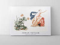 Johan Teyler -Poppies and a naked woman