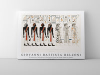 Giovanni Battista Belzoni - Procession of Ethiopians illustration from the kings tombs in Thebes 1778-1823