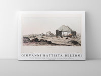 Giovanni Battista Belzoni - View of Bedoween Camp illustration from the kings tombs in Thebes 1778-1823