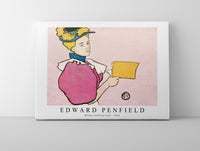 Edward Penfield - Woman holding book 1896