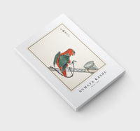 Numata Kashu - Macaw illustration from Pictorial Monograph of Birds (1885)