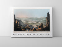 Giovanni Battista Belzoni - Exterior view of the two temples at Ybsambul illustration from the kings tombs in Thebes 1778-1823