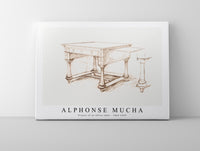 Alphonse Mucha - Project of an office table 1869-1939