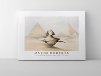 David Roberts - The Great Sphinx Pyramids of Gizeh (Giza)-1796-1864