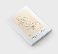 Egon Schiele - Woman Buttoning Her Shoes 1915