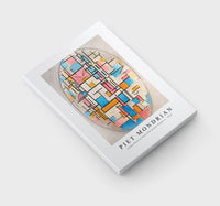 Piet Mondrian - Composition in Oval with Colour Planes 1 1914