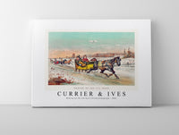 Currier & Ives - Waking up the old mare Chromolithograph-1881