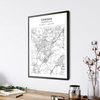 
              Chaska, Minnesota Scandinavian Map Print 
            