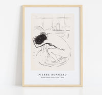 Pierre Bonnard - Naked woman squats in tub (1894)