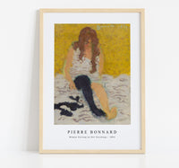 Pierre Bonnard - Woman Putting on Her Stockings (1893)
