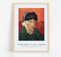 Vincent Van Gogh - Self-Portrait with Bandaged Ear and Pipe 1889