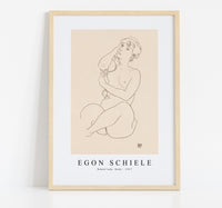 Egon Schiele - Naked lady. Nude 1917