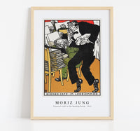 Moriz Jung - Vienesse Café In the Reading Room (Wiener Café Im Lesezimmer) (1911)