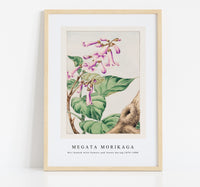 Megata Morikaga - Kiri branch with flowers and leaves during 1870–1880