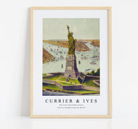 Currier & Ives - The Great Bartholdi Statue Liberty Enlightening the World