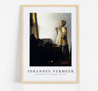 Johannes Vermeer - Young Woman with a Pearl Necklace 1663-1665