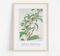 Megata Morikaga - Stem with leaves and small flowers during 1870–1880