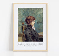 Henri De Toulouse–Lautrec - Portrait of Jeanne Wenz 1886
