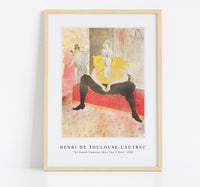 Henri De Toulouse–Lautrec - The Seated Clowness (Miss Cha-U-Kao) 1896