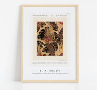 E.A.Seguy - Flower pattern Art Deco stencil print in oriental style (2)