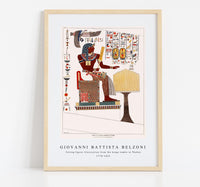 Giovanni Battista Belzoni - Sitting figure illustration from the kings tombs in Thebes 1778-1823