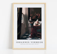 Johannes Vermeer - Lady Writing a Letter with her Maid 1670-1671