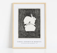 Samuel Jessurun De Mesquita - Two snow hares (Twee sneeuwhazen) (1911)